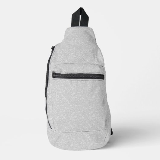 Decoratief grijs  sling bag (Voorkant)