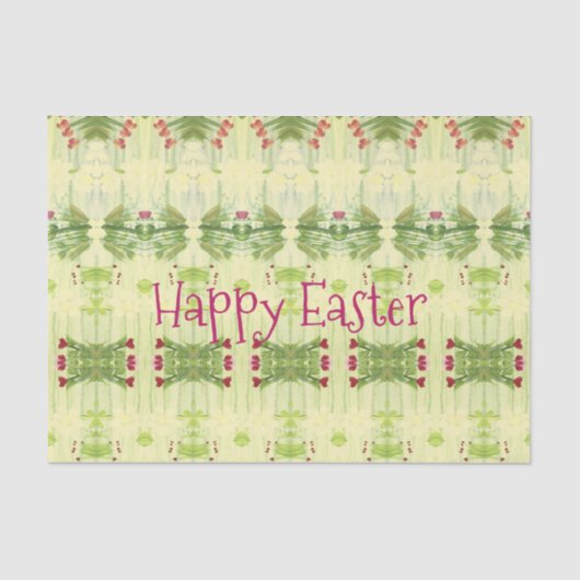 Decoratief groen patroon tissuepapier (Voorkant)