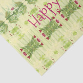 Decoratief groen patroon tissuepapier (Detail)