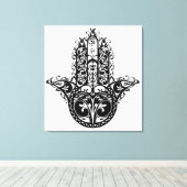 Decoratief Hamsa Design 6 Canvas Afdruk (Insitu (Houten vloer))