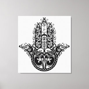 Decoratief Hamsa Design 6 Canvas Afdruk