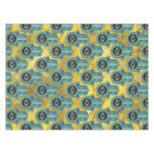 Decoratief Hamsa Handpatroon op goud Tafelkleed (Voorkant (Horizontaal))