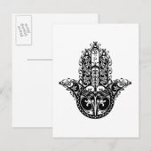 Decoratief Hamsa-ontwerp Briefkaart (Voorkant / Achterkant)