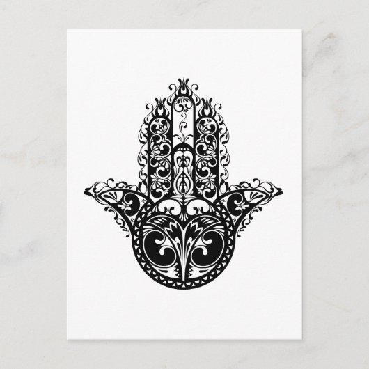 Decoratief Hamsa-ontwerp Briefkaart (Voorkant)