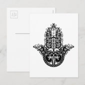 Decoratief Hamsa-ontwerp Briefkaart (Voorkant / Achterkant)