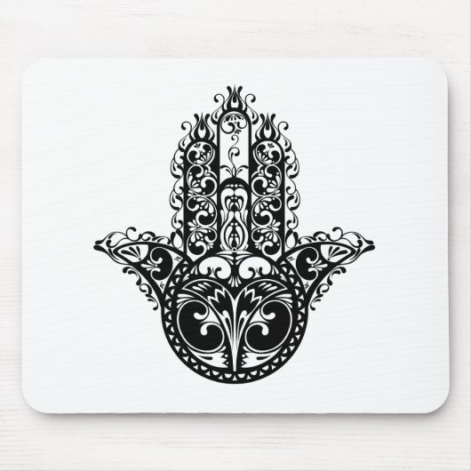 Decoratief Hamsa-ontwerp Muismat (Voorkant)