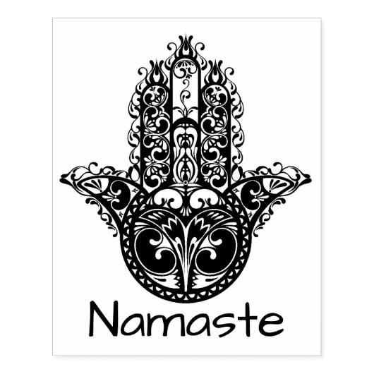 Decoratief Hamsa-ontwerp Rubberstempel (Afrduk)