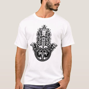 Decoratief Hamsa-ontwerp T-shirt