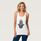 Decoratief Hamsa-ontwerp Tanktop (Volledige Voorkant)
