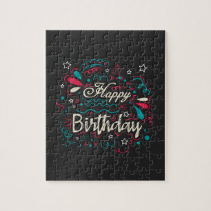 decoratief happy birthday legpuzzel