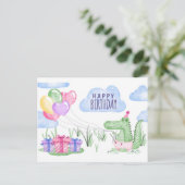 Decoratief Happy Birthday Thema Briefkaart (Staand voorkant)