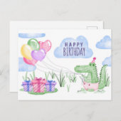 Decoratief Happy Birthday Theme Briefkaart (Voorkant / Achterkant)