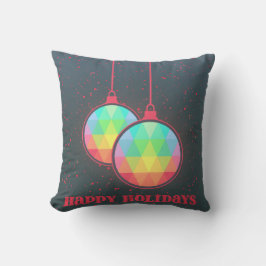 Decoratief Happy Holiday-kerstbal Kussen