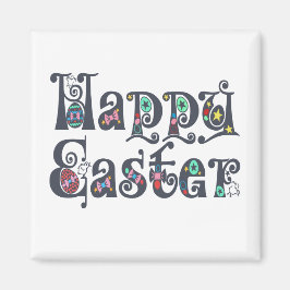 Decoratief Happy Pasen | Magneet