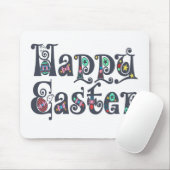 Decoratief Happy Pasen | Mousepad Muismat (Met muis)