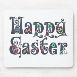 Decoratief Happy Pasen | Mousepad Muismat