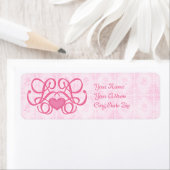 Decoratief hart gepersonaliseerd label (Insitu)