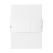 Decoratief Hart | Monogram Uitnodigingen Wikkel (Achterkant Voorbeeld)