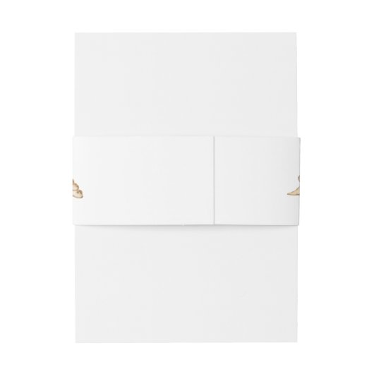 Decoratief Hart | Monogram Uitnodigingen Wikkel (Achterkant Voorbeeld)