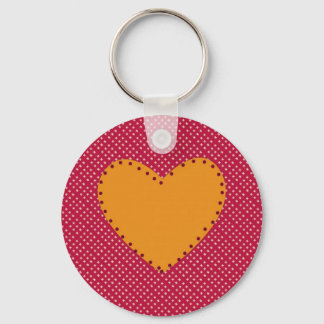 Decoratief hart sleutelhanger