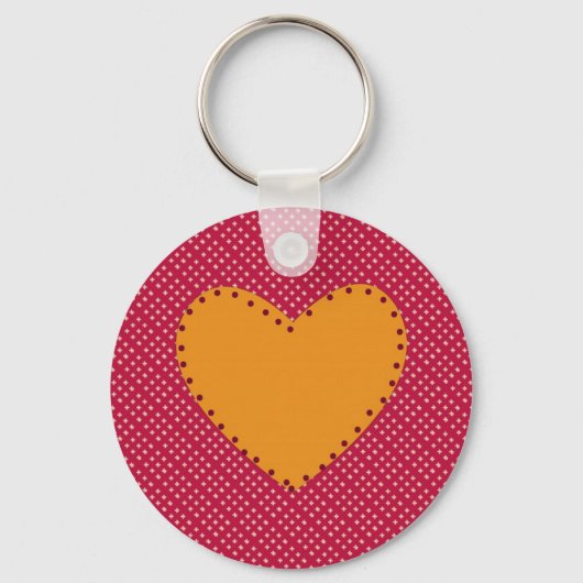 Decoratief hart sleutelhanger (Voorkant)