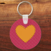 Decoratief hart sleutelhanger (Voorkant)