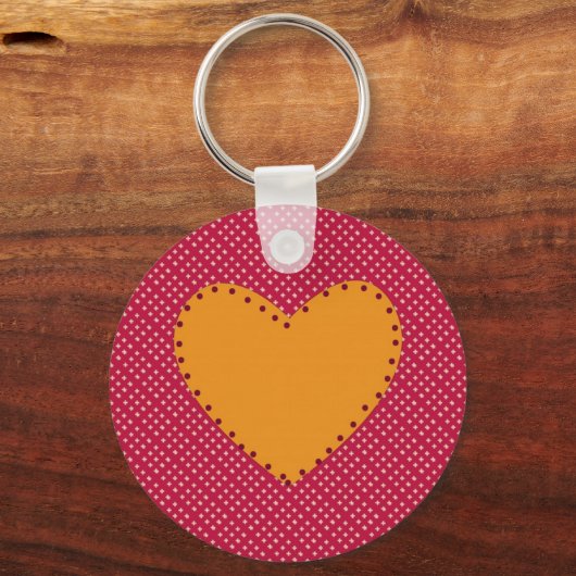 Decoratief hart sleutelhanger (Voorkant)