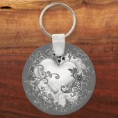 Decoratief hart sleutelhanger (Achterkant)