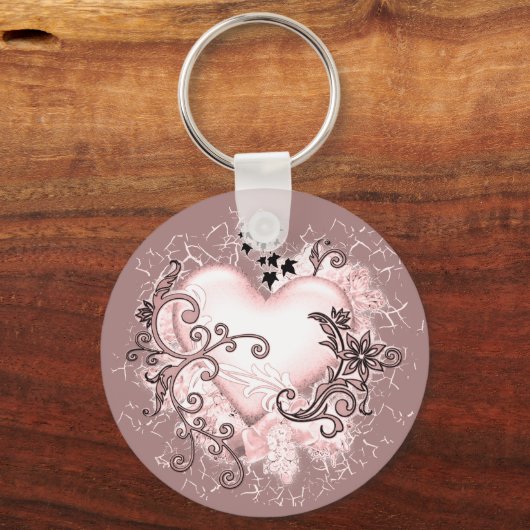 Decoratief hart sleutelhanger (Voorkant)