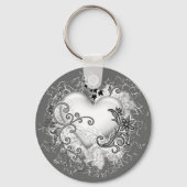 Decoratief hart sleutelhanger (Achterkant)