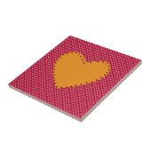 Decoratief hart tegeltje (Zijkant)