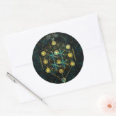 Decoratief Heilige Geometrie symbool Ronde Sticker (Envelop)