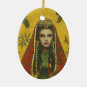 Decoratief heks keramisch ornament (Voorkant)