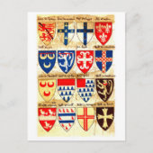Decoratief heraldry patroon briefkaart (Voorkant)