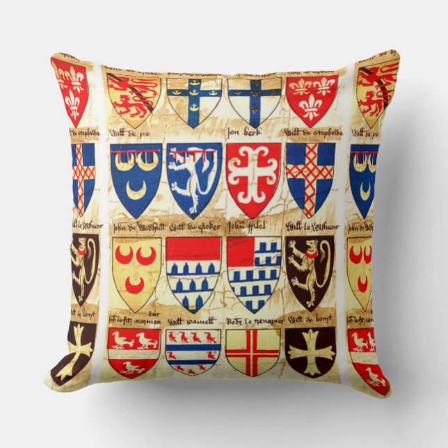 Decoratief heraldry patroon kussen (Voorkant)