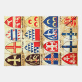 Decoratief heraldry patroon theedoek (Horizontaal)