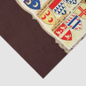 Decoratief heraldry patroon tissuepapier (Detail)