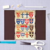 Decoratief heraldry patroon tissuepapier (Craft)