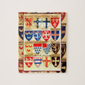 Decoratief Heraldry Pattern Jigzaag Puzzle Legpuzzel (Verticaal)