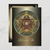 Decoratief herfst Briefkaart Pentacle Shades (Voorkant / Achterkant)