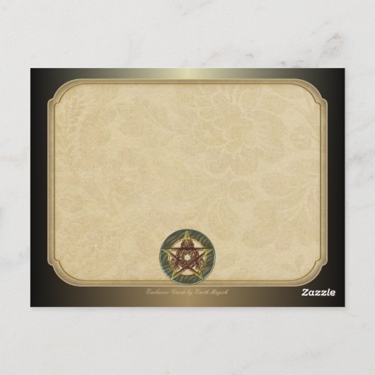Decoratief herfst Briefkaart Pentacle Shades (Achterkant)