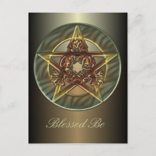 Decoratief herfst Briefkaart Pentacle Shades