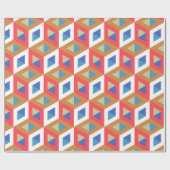 Decoratief hexagon-mozaïekpatroon #4 cadeaupapier (Vlak)