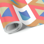 Decoratief hexagon-mozaïekpatroon #4 cadeaupapier (Rol Hoek)