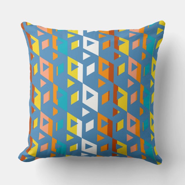 Decoratief hexagon-mozaïekpatroon #5 kussen (Voorkant)