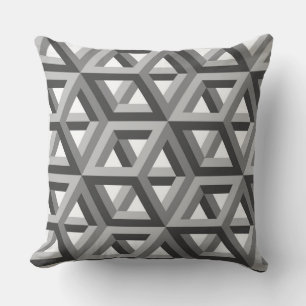 Decoratief hexagon-mozaïekpatroon #8 kussen
