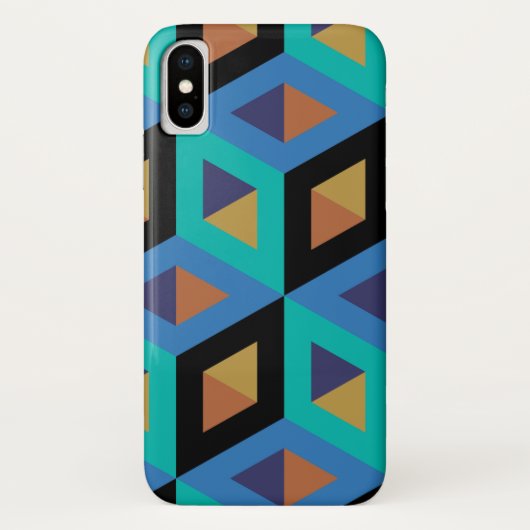 Decoratief hexagons-mozaïekpatroon Case-Mate iPhone case (Achterkant)