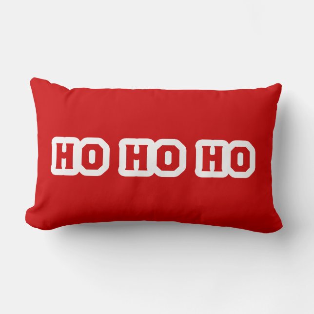 Decoratief HO HO HO Santa Kussen (Voorkant)