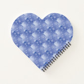 Decoratief holiday Snowflake Heart Shape Notitiebo Notitieboek (Achterkant)