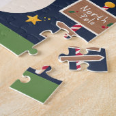 Decoratief Holiday Snowman Legpuzzel (Zijkant)